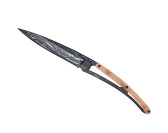 Coltello di chiusura Deejo Ocean in legno di ginepro nero Wave&amp;quot