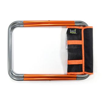 BasicNature Sedia pieghevole Compact 2.0 nero / arancio