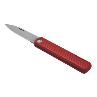 Baladeo ECO351 Coltello Papagayo, lama 7,5 cm, acciaio 420, manico TPE rosso