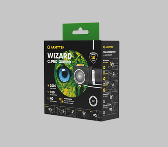 ArmyTek Wizard C1 Pro Magnet Lampada frontale a LED bianchi con supporto magnetico 1000 lm 1440 h 55 g