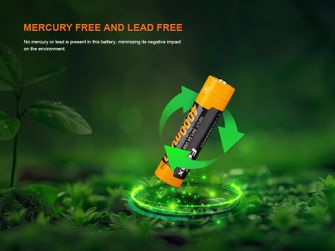 Fenix Batteria ricaricabile USB-C Fenix 18650 4000 mAh (Li-Ion)