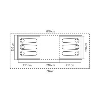 Tenda Coleman Ridgeline 6 plus per 6 persone