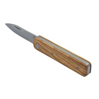 Baladeo ECO331 Coltello Papagayo, lama 7,5 cm, acciaio 420, manico in legno d&#039;ulivo