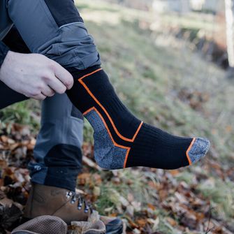 BENNON calze da trekking TREK Sock nero/arancio