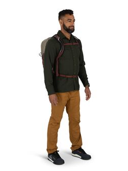 Zaino da città OSPREY QUASAR,  sawdust tan/raisin red