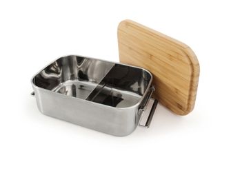 Origin Outdoors Bamboo-Clip Lunch Box in acciaio inox da 1,2 l