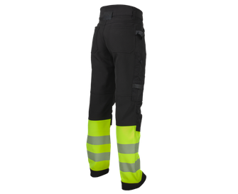 Pantaloni da lavoro BENNON REFLECTOS, nero/giallo