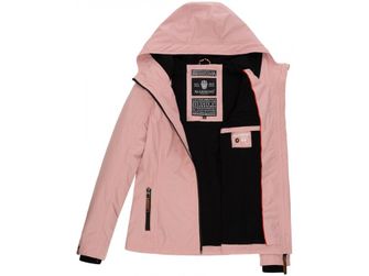 Marikoo giacca transitoria da donna con cappuccio BROMBEERE, rosa cipria