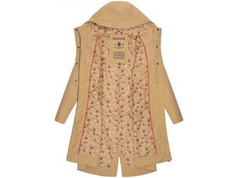 Navahoo JOSINAA Giacca transitoria da donna con cappuccio, beige