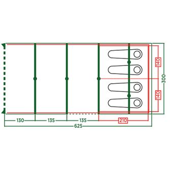 Tenda Coleman Castle Pines L per 4 persone