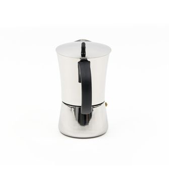 BasicNature Caffettiera espresso in acciaio inox per 9 tazze