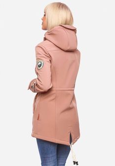 Marikoo Giacca invernale softshell da donna con cappuccio Zimtzicke, terracotta