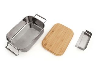 Origin Outdoors Bamboo-Clip Lunch Box in acciaio inox da 1,2 l