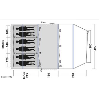 Tenda Outwell Parkdale per 6 persone