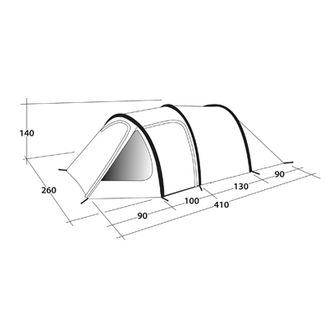 Tenda Outwell Earth per 4 persone blu-verde