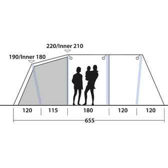 Tenda Outwell Parkdale per 6 persone