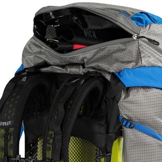 OSPREY Zaino da trekking EXOS PRO 55,  dale grey/agam blue