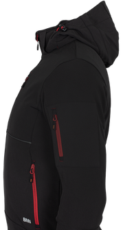 BENNON giacca softshell RUFUS nero/rosso