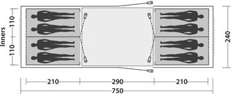 Tenda Easy Camp Huntsville Twin 800 EasyCamp 8 persone