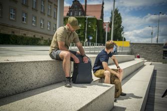 Helikon Urban Tactical Rip-Stop 8,5&quot; pantaloni corti in policotone verde giungla