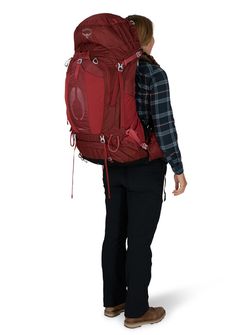 Zaino da trekking OSPREY AURA AG 65,  berry sorbet red