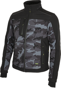 BENNON giacca softshell CAMOS, nero/grigio