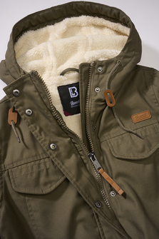 Brandit Marsh lake parka da donna invernale con cappuccio, oliva