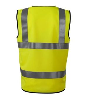 Gilet di sicurezza riflettente Rimeck HV Bright, giallo fluorescente