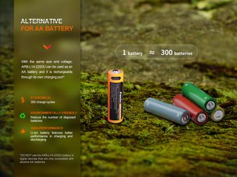 Fenix Batteria ricaricabile USB AA Fenix ARB-L14-2200U