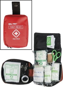 Mini kit di pronto soccorso Mil-Tec, rosso