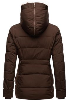 Marikoo Nekoo giacca invernale da donna con cappuccio, dark choco