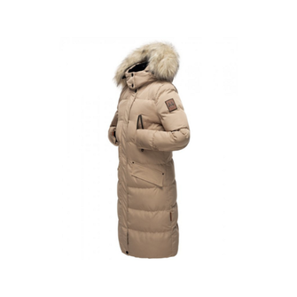 Giacca invernale Marikoo da donna con cappuccio Schneesternchen, tortora