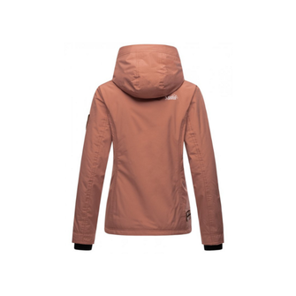 Marikoo giacca transitoria da donna con cappuccio BROMBEERE, terracotta