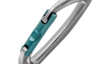 Moschettone Petzl DJINN grigio - chiusura diritta