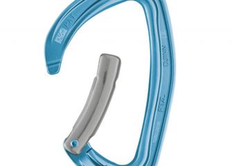 Moschettone Petzl DJINN blu - chiusura a libro