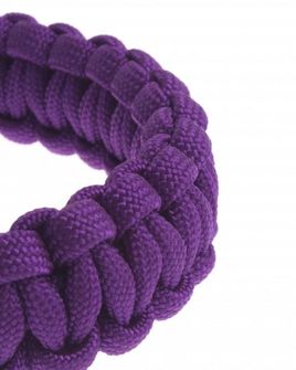 braccialetto paracord, fibbia in plastica, viola