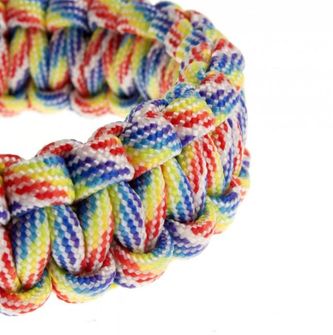 braccialetto paracord, fibbia in plastica, happy day