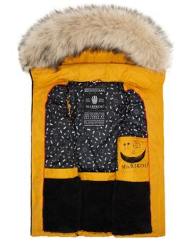 Gilet da donna Marikoo Eisflockchen, giallo