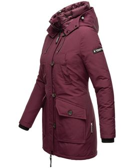 Navahoo giacca invernale da donna con cappuccio Freezestoorm, bordeaux