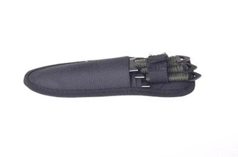 Coltelli da lancio militari, 16cm, 3 pezzi, nero