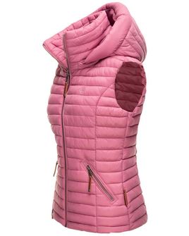 Navahoo SHADAA Gilet con cappuccio da donna, rosa scuro