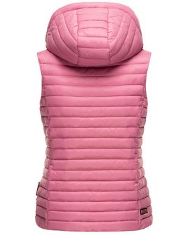 Navahoo SHADAA Gilet con cappuccio da donna, rosa scuro