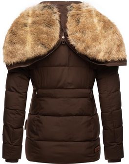 Marikoo Nekoo giacca invernale da donna con cappuccio, dark choco
