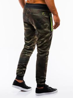 Pantaloni da corsa mimetici Ombre da uomo P657, verde mimetico