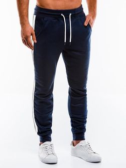 Pantaloni da ginnastica Ombre da uomo P865, blu navy