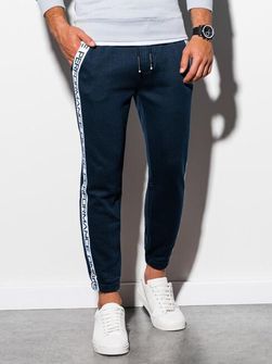 Pantaloni da ginnastica Ombre da uomo P899, blu navy