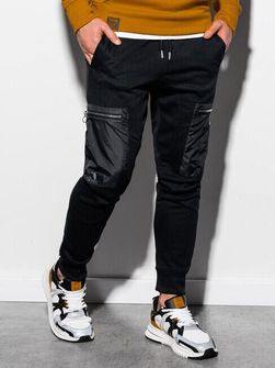Pantaloni da uomo Ombre P917, nero