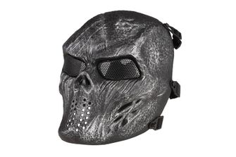 Maschera tattica airsoft GFC Skull, argento