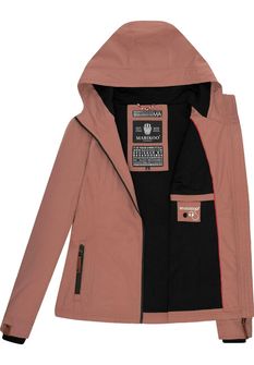 Marikoo ERDBEERE Giacca transitoria da donna con cappuccio, terracotta