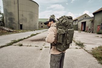 Brandit Kampfrucksack Zaino tattico Molle, woodland 65l